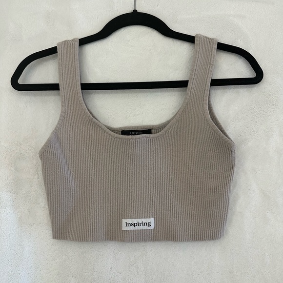 Forever 21 Tops - Neutral Crop Top